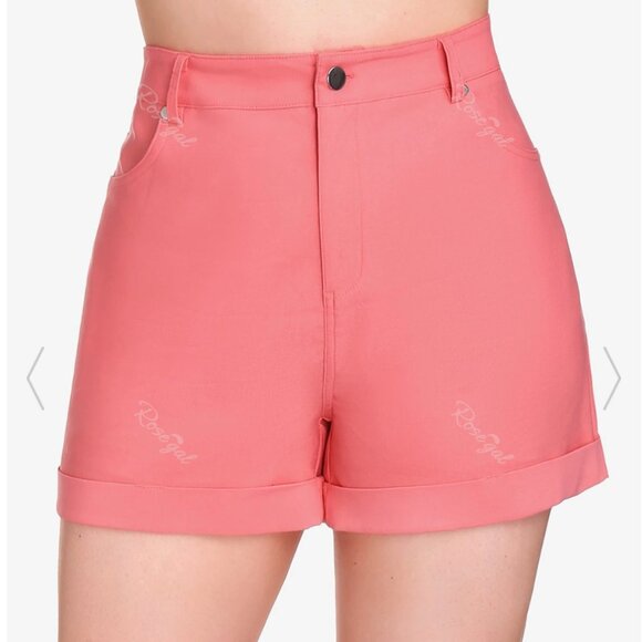 4X (fit like 3X) Cuffed Colored Shorts with Pockets NWT - Picture 1 of 8
